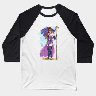 Purple witch Baseball T-Shirt